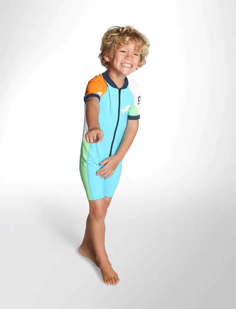 C-Skins Baby UV Shorty Turqouise/Orange-2